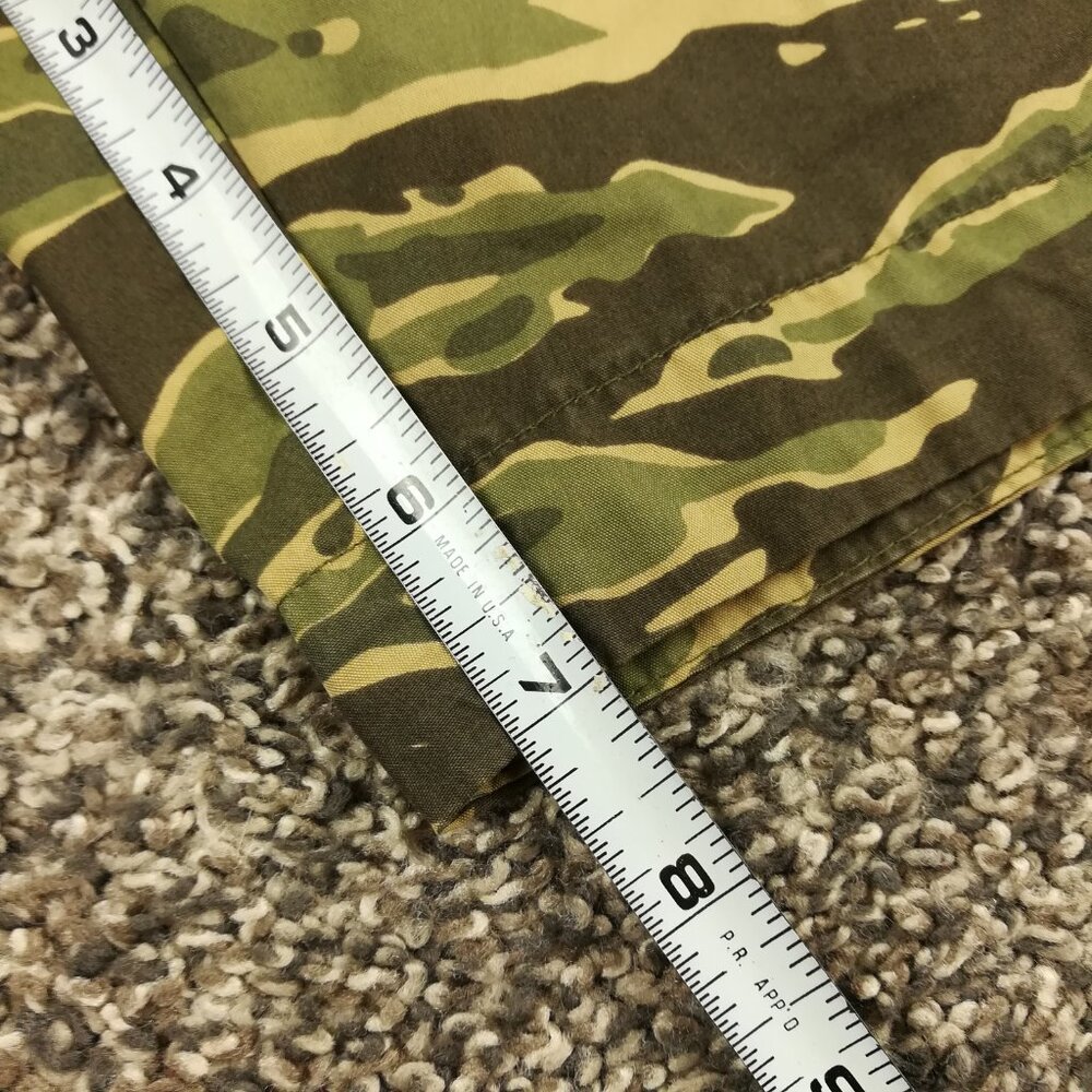 Abercrombie & Fitch Shorts 7" Nylon Cotton Camo Drawstring Green Mens 32 - Picture 6 of 7